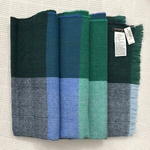 Banana Republic Blue & Green Plaid Scarf/Wrap